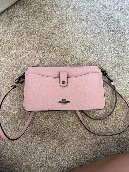 Coach Handbags - Coach Noa Pop-Up Messenger Bag Coach Pink Pebbled Leather Crossbody Wristlet